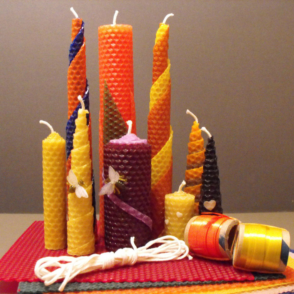 How to Make Beeswax Candles - Homemade Beeswax Candles