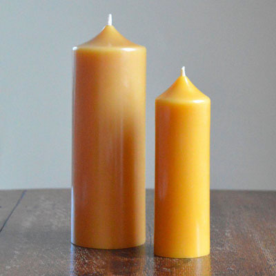 Beeswax Pillar Candles