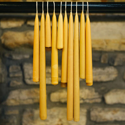 Beeswax Taper Candles