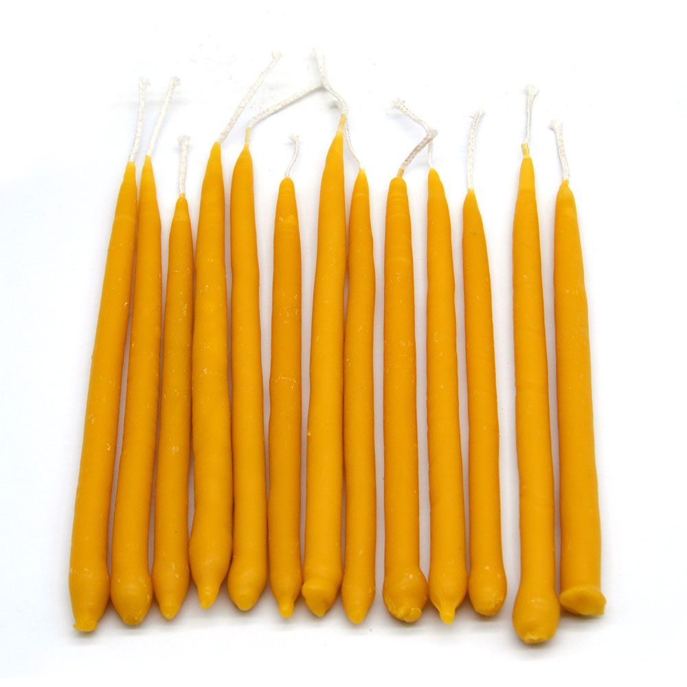 Pure beeswax Hanukkah Candles