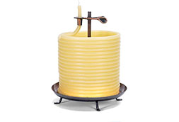 Candle by the Hour-144 Hour Candle, Eco-Friendly Natural Beeswax With Cotton Wick, Yellow