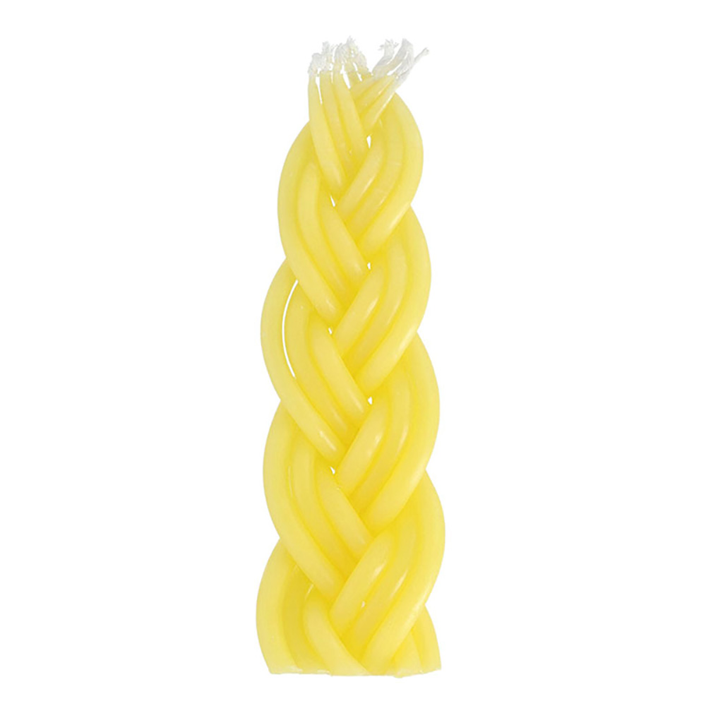 Havdalah Candle Pure Beeswax Jewish Braided Candle