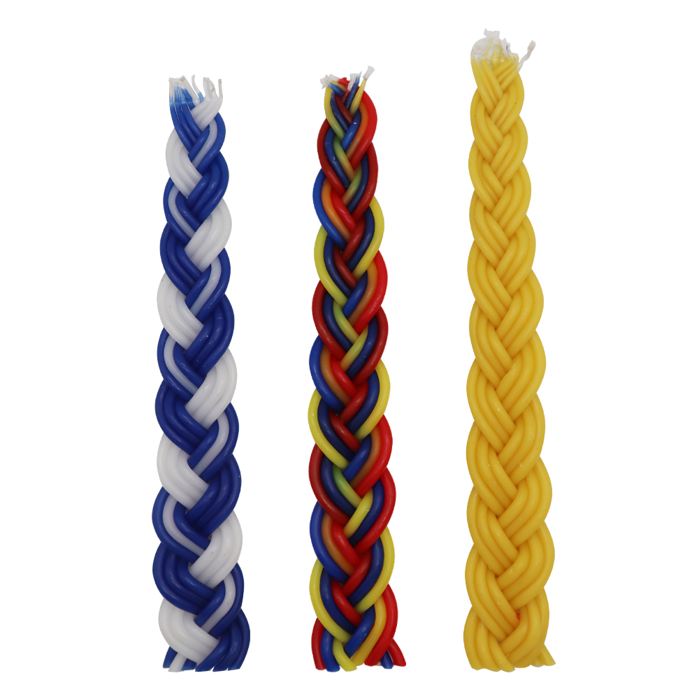 Havdalah Candle Pure Beeswax Jewish Braided Candle